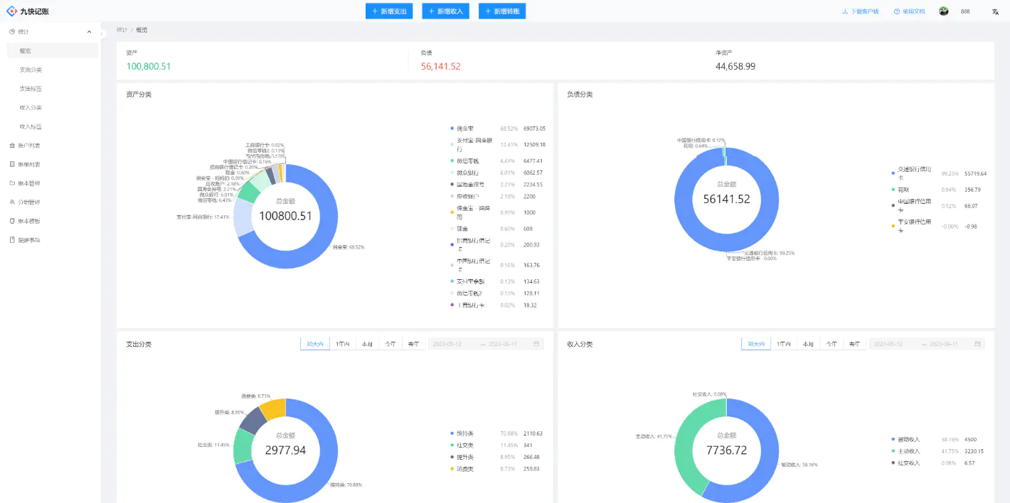 开源免费记账，后端，前端和App，Docker一键部署记账环境